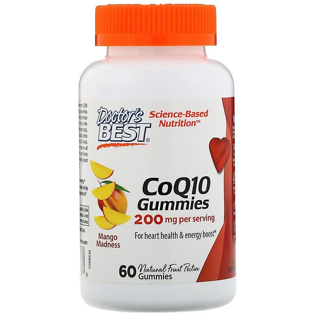 Doctor's Best, CoQ10 Gummies, Mango Madness, 200 mg, 60 Gummies on Productcaster.