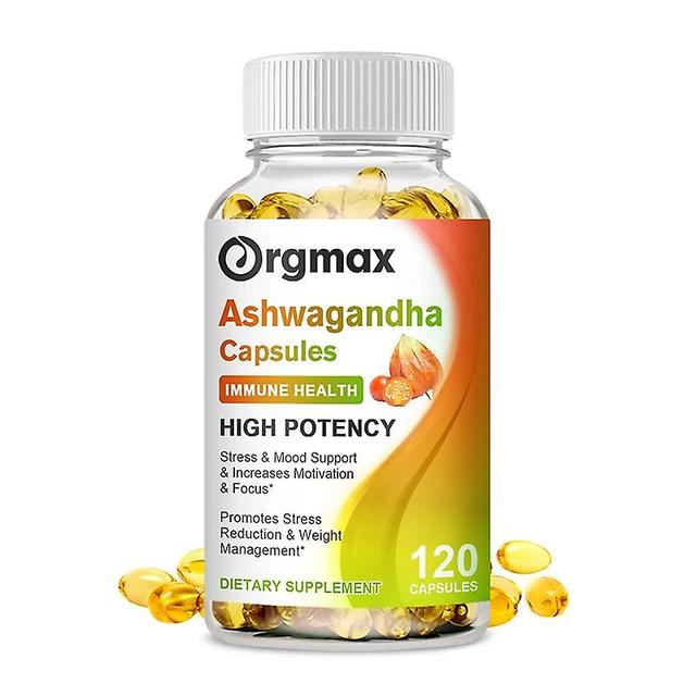 Eccpp Orgmax Ashwagandha Slimming Capsules Whey Protein Testosterone Booster Diet Pills Supplements Muscle Mass Thyroid Beauty Health 120 pcs on Productcaster.