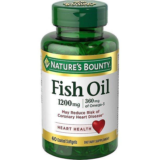 Natures Bounty Óleo de peixe da natureza com ômega 3 softgels, 1200 mgs, 60 ct on Productcaster.