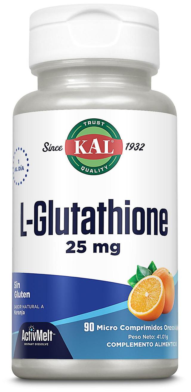 Kal L-glutation Orange 25 mg 90 orolösliga tabletter 41 gr on Productcaster.