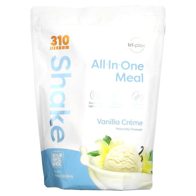 310 Nutrition, Shake de refeição tudo-em-um, creme de baunilha, 28,4 oz (804,6 g) on Productcaster.