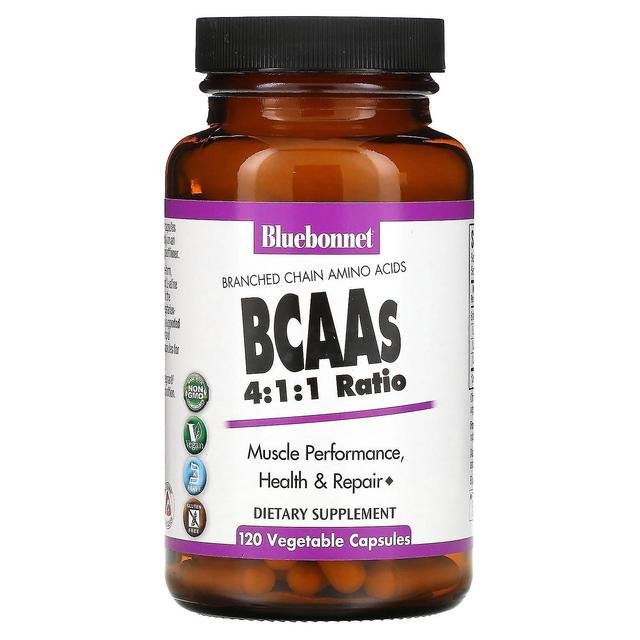 Bluebonnet Nutrition, BCAAs 4:1:1 Ratio, 120 Vegetable Capsules on Productcaster.