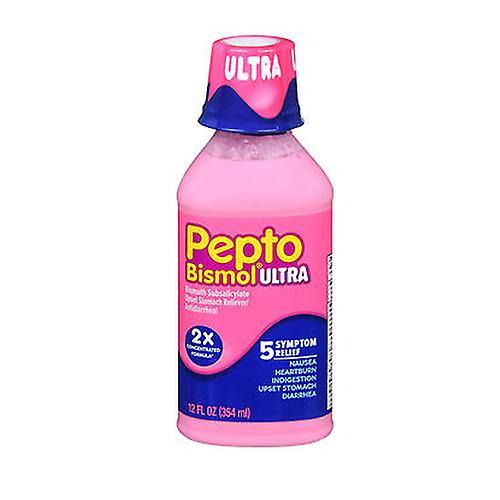 Pepto Bismol Pepto-Bismol Maximum Strength Liquid Upset Stomach Reliever Antidiarrheal, 12 oz (Pack of 1) on Productcaster.