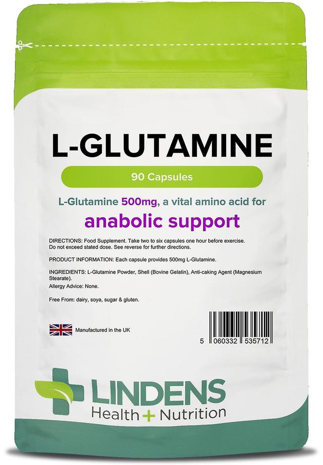 Lindens L-Glutamine 500mg - 90 Capsules on Productcaster.