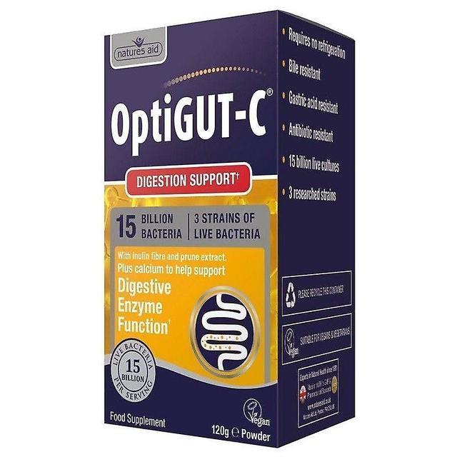 Natures Aid Nature's Aid OptiGUT-C (15 Billion Bacteria) with FOS & Magnesium 120g (143800) on Productcaster.