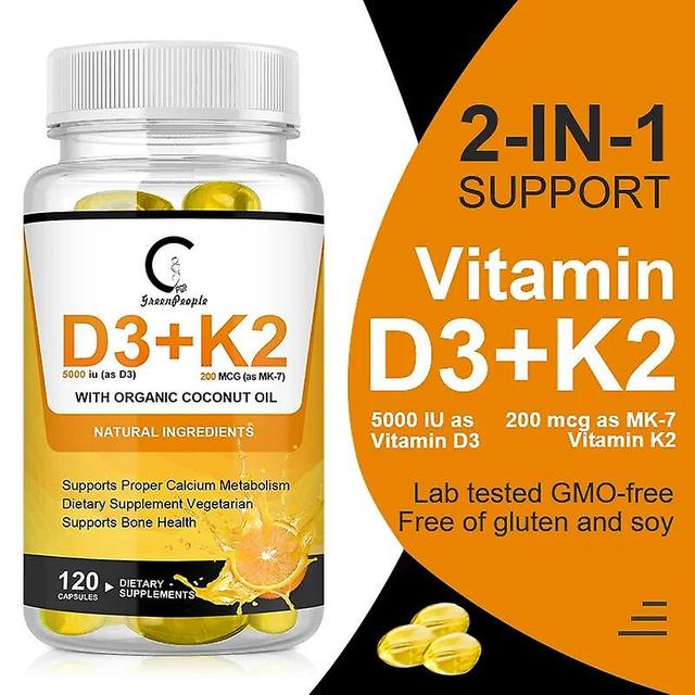 Vitamin D3 K2 capsule Teeth &Skeletal&Heart Support Complex Easy Absorb Joint beauty vitaminTIB TIB . 30pcs on Productcaster.