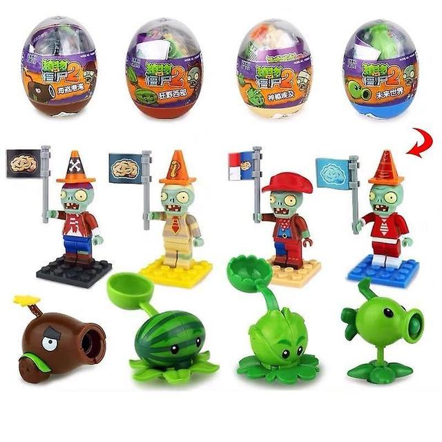 DeliaWinterfel Strange Fun- Egg Zombie, Building Blocks, Blind Box Plants, Capsule Set Capsule Toy B on Productcaster.