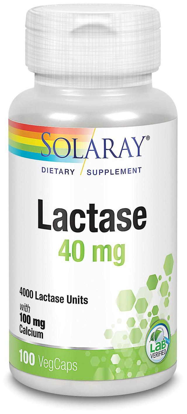 Solaray Laktaasi 40 mg 100 KasvisKapselit on Productcaster.