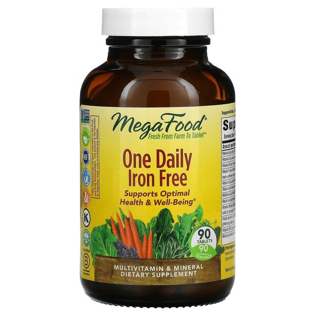 MegaFood, One Daily, Iron Free, 90 Tablets on Productcaster.