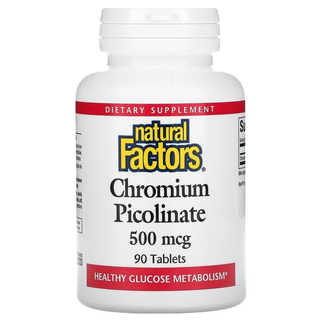 Natural Factors, Chromium Picolinate, 500 mcg, 90 Tablets on Productcaster.