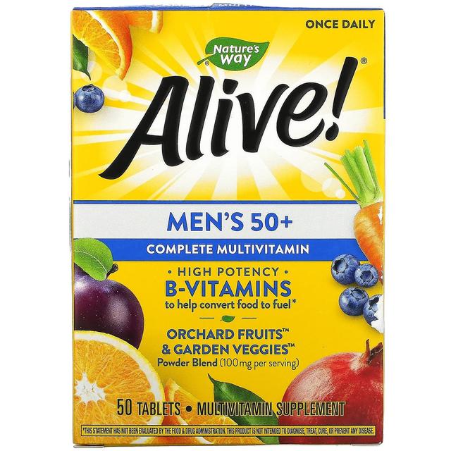 Nature's Way, Alive! Herren 50+ Complete Multivitamin, 50 Tabletten on Productcaster.