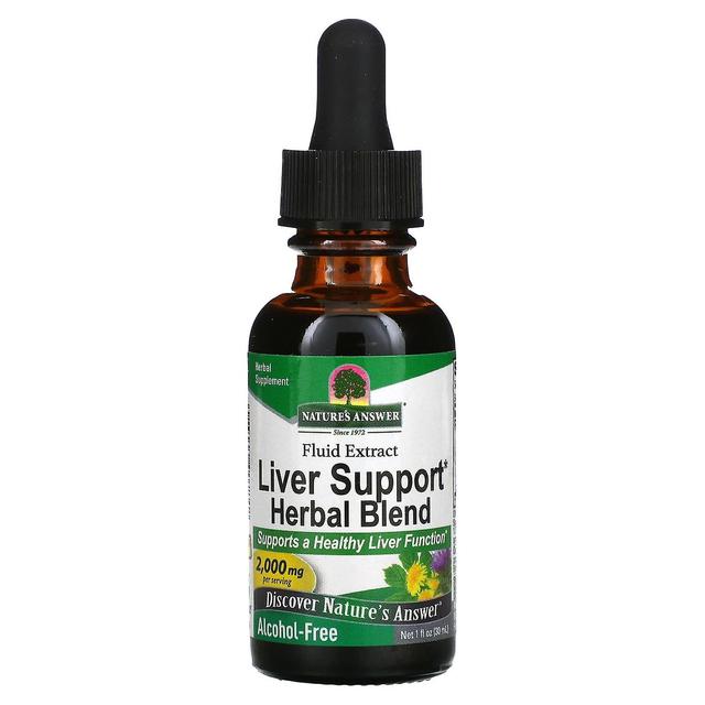 Nature's Answer, Liver Support Herbal Blend, Fluid Extract, Alcohol-Free, 2,000 mg, 1 fl oz (30 ml) on Productcaster.