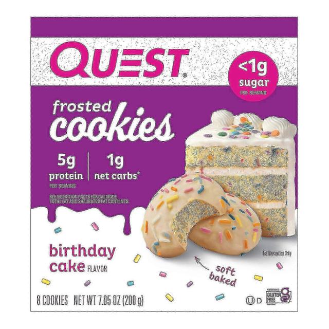 Quest nutrition protein cookie pack, narodeninová torta matný cookie, 8 ea on Productcaster.