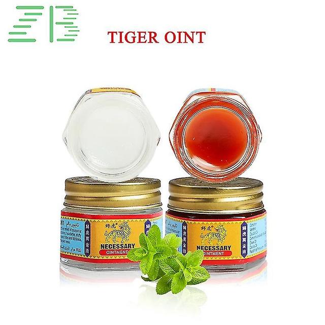 4pcs 19.4g Herbal Refreshing Oil Headache Prevent Mosquito Bites Dressing Peppermint Cream Body Antipruritic Care Ointment 2Red 2White on Productcaster.