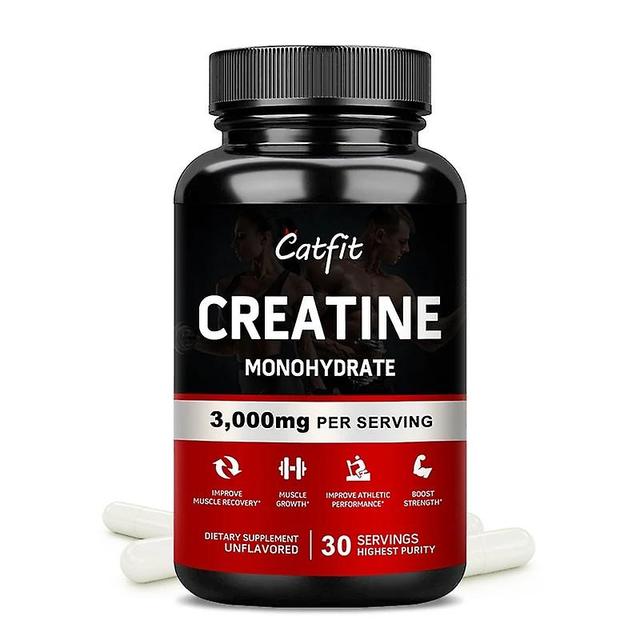 Catfit Creatine Monohydrate Capsules Improve Gain Strength Build Muscle & Enhance Athletic Performance Muscle Protein For Gymhuamade Huamade 30pcs on Productcaster.