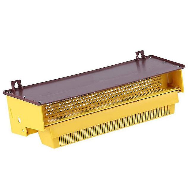 Escan Bee Pollen Trap Plastic Front-mount Removable Ventilated Collect Pollen Beekeeping Accessory Tool on Productcaster.