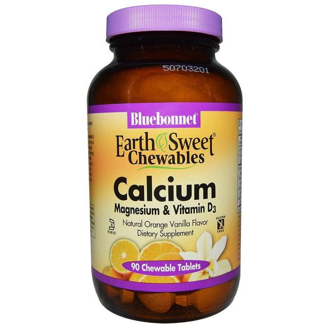 Bluebonnet Nutrition, Kalcium, Magnesium & Vitamin D3, Orange Vanilj, 90 Chewab on Productcaster.