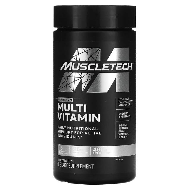 MuscleTech, Multi Vitamina Platino, 180 Compresse on Productcaster.