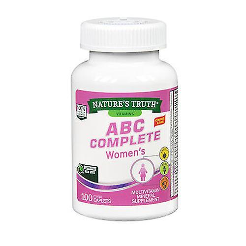 Nature's Truth ABC Complete Women's Multivitamin, 100 Tabs (1er Pack) on Productcaster.