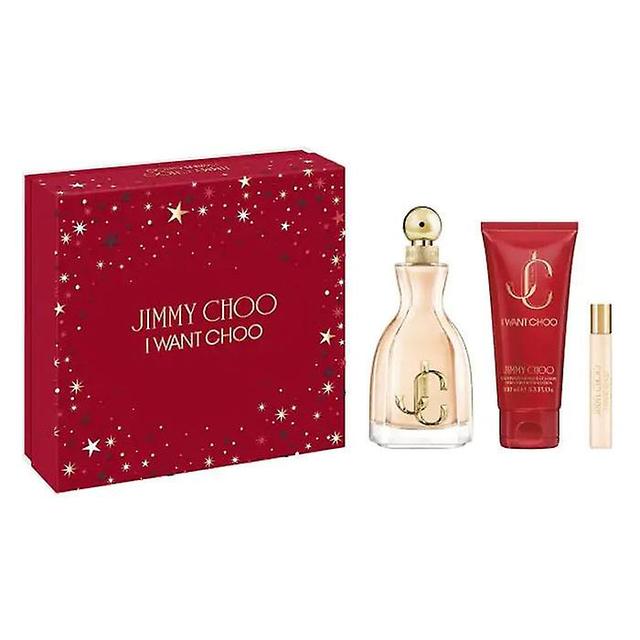 Jimmy choo i want choo eau de perfume spray 100ml conjunto 3 peças on Productcaster.