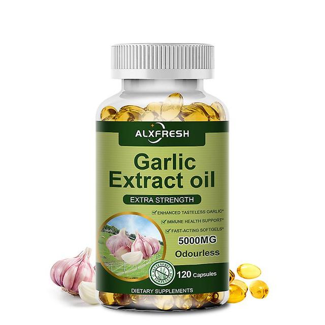 Huamade Organic Garlic Oil Extract Capsule Promote Immune And Cardiovascular Support Increase Glutathione Level Cellular Detox 1X Bottle 60PCS on Productcaster.