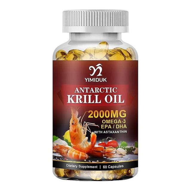 Sofirn Antarctic Krill Oil 2000 mg with Omega-3s EPA, DHA, Astaxanthin and Phospholipids 120 Softgels Capsules 1 Bottles 60pcs on Productcaster.