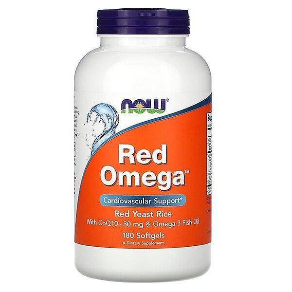 Now Foods, Red Omega, Red Yeast Rice with CoQ10, 30 mg, 180 Softgels on Productcaster.