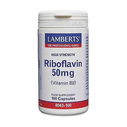 Lamberts Riboflavin 100 capsules of 50mg on Productcaster.