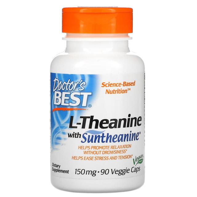 Doctor's Best, L-Theanine with Suntheanine, 150 mg, 90 Veggie Caps on Productcaster.