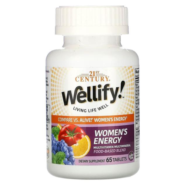 21st Century Século 21, Wellify! Energia da Mulher, Multivitamínico Multimineral, 65 Comprimidos on Productcaster.