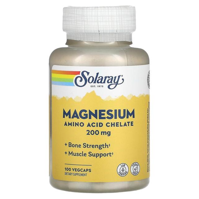 Solaray, Magnesio, 200 mg, 100 VegCaps on Productcaster.