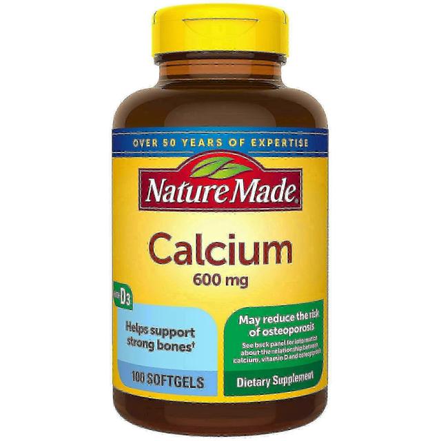 Nature made calcium, 600 mg, with vitamin d3, softgels, 100 ea on Productcaster.