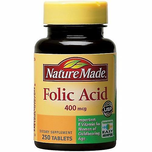 Nature Made Folsäure, 400 mcg, 250 Tabs (Packung mit 2) on Productcaster.