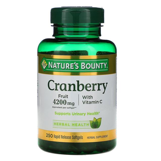 Natures Bounty Nature's Bounty, Cranberry com Vitamina C, 250 Cápsulas Gelatinosas de Liberação Rápida on Productcaster.