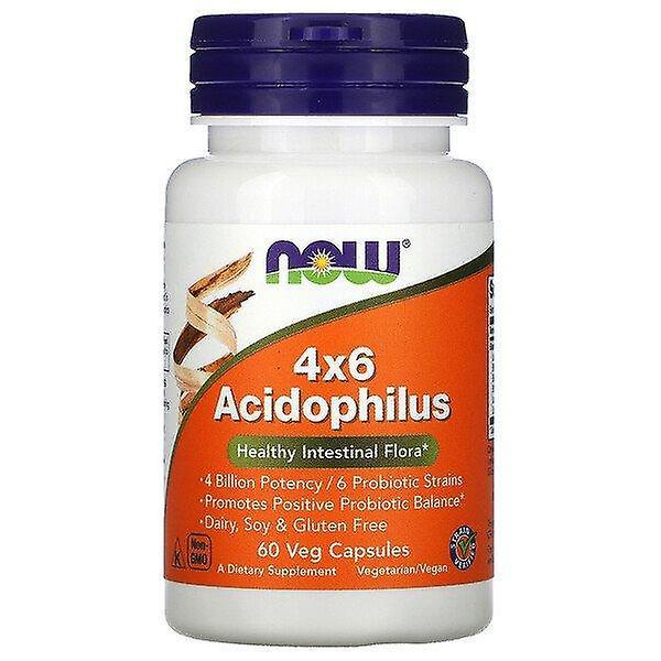 NOW Foods Nu Foods, 4x6 Acidophilus, 60 Veg kapslar on Productcaster.