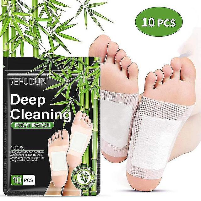 10pcs Herbal Deep Cleansing Foot Pad Detox Foot Patches Pad pour le soulagement du stress et le sommeil profond Toxines du corps Pieds Autocollant ... on Productcaster.