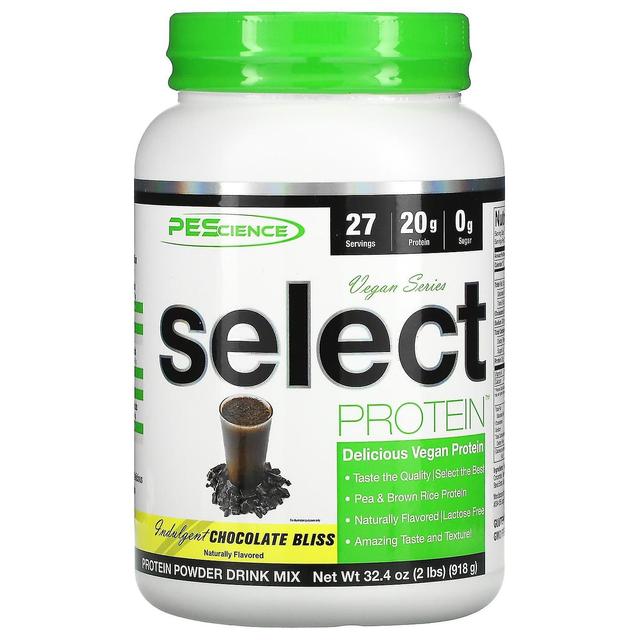 PEScience, Vegan Series, Select Protein, Chocolate Bliss, 32,4 oz (918 g) on Productcaster.