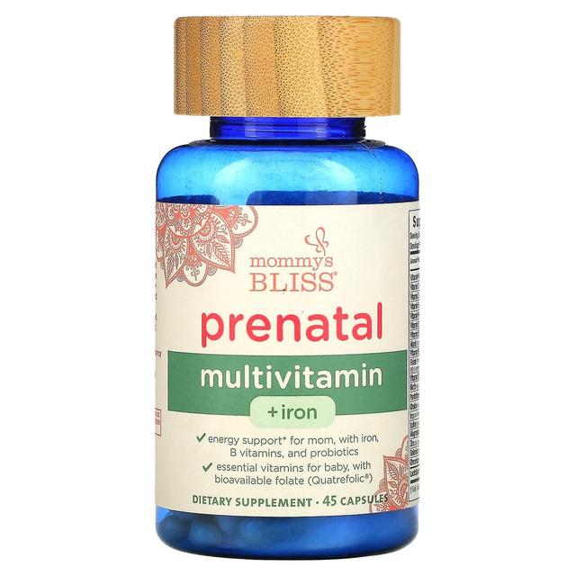 Mommy's Bliss Mors lyksalighed, prænatal multivitamin + jern, 45 kapsler on Productcaster.