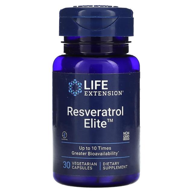 Life Extension Elämän pidentäminen, Resveratrol Elite, 30 kasvissyöjäkapselia on Productcaster.