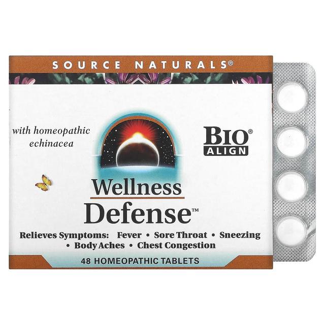 Source Naturals Fonte Naturale, Benessere Difesa, 48 Compresse Omeopatico on Productcaster.