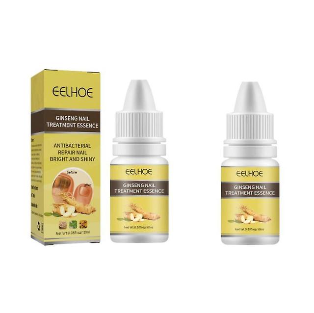 Eelhoe Ginseng Onychomycose Vernis à ongles épaississant manucure Réparation Nutrition Bright Nail To Soft Nail Nourishing Essence 10ml 2pcs on Productcaster.