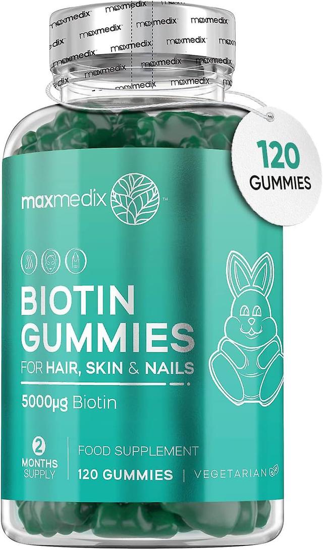 maxmedix Biotin Gummibärchen für Haare, Haut und Nägel 5000mcg 120 Gummibärchen on Productcaster.