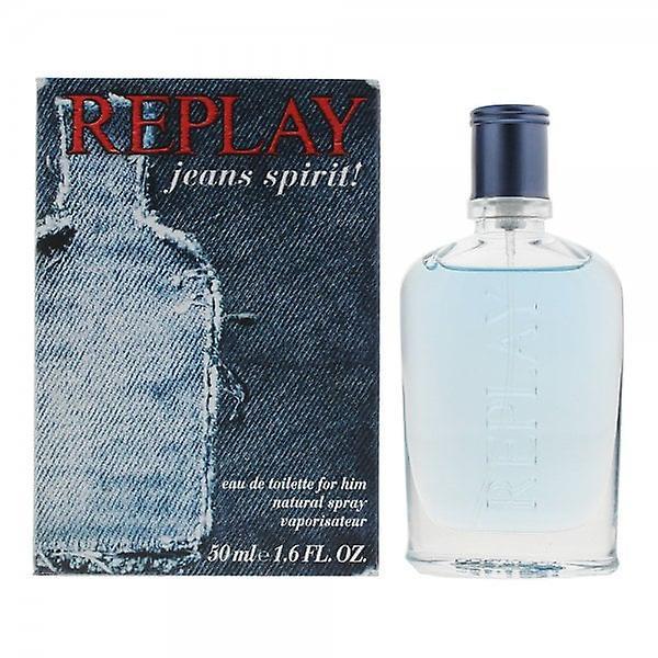 Replay Replay Jeans Spirit For Him 50ml EDT Spray on Productcaster.