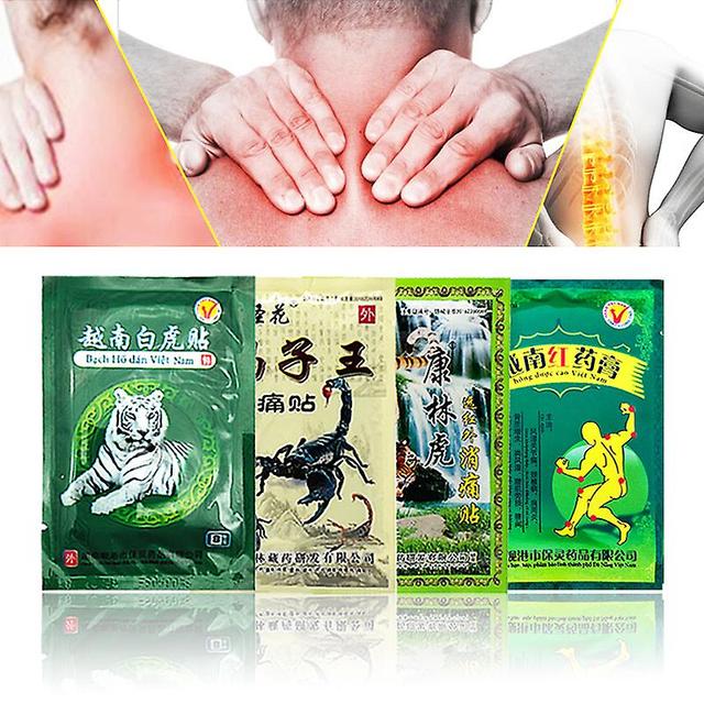 8pcs/bag Far Ir Treatment Tiger Balm Plaster Muscular Pain Stiff Shoulder Patch Relief Spondylosis Health Care Product Hk Gold on Productcaster.