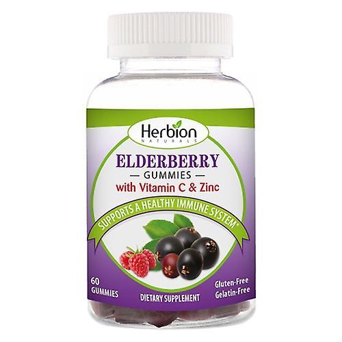 Herbion Naturals Gummies au sureau avec zinc et vitamine C, 60 count (paquet de 2) on Productcaster.