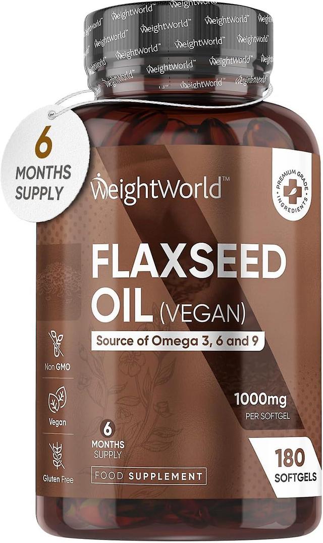 WeightWorld Olej lniany 1000mg 180 Softgel on Productcaster.