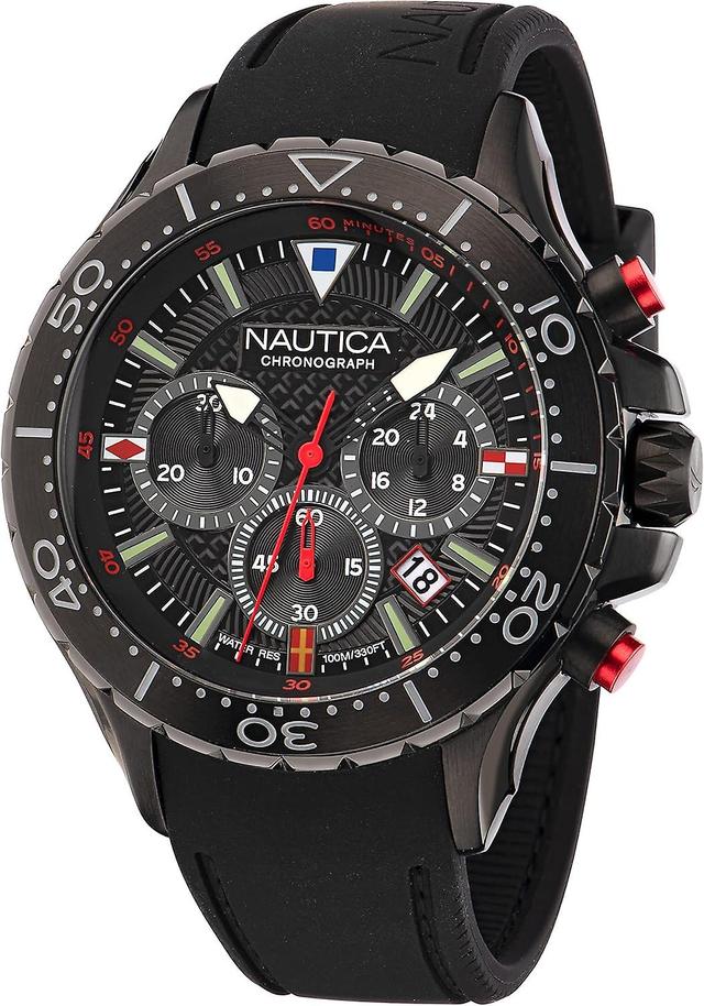 Nautica Men's Watch NAPNSF202 Black on Productcaster.