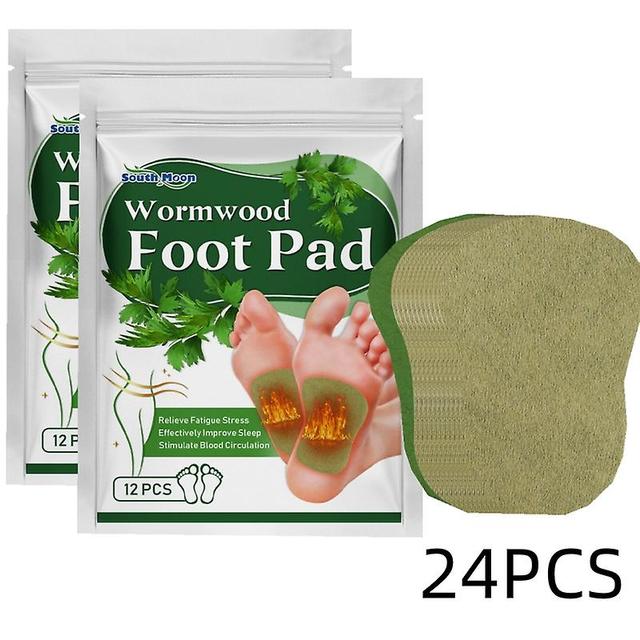 24pcs Foot Detox Patches Fat Burning Body Toxins Cleansing Weight Loss Foot Care Help Sleeping Wormwood Ginger Detox Pad on Productcaster.