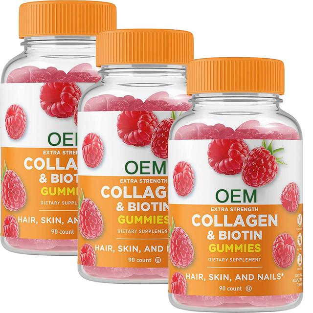 1-pack Probiotics 2 Billion Cfu + Collagen & Biotin, Gummies Set - Delicious, Vitamin Supplement, Gluten-free, Gmo-free, Chewable Gummies 3PCS on Productcaster.